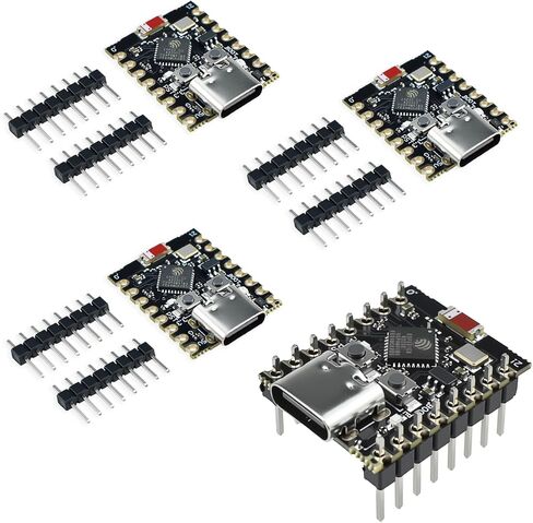 4 قطع ESP32-C3 لوحة تطوير صغيرة للغاية | شريحة واي فاي مدمجة بليه 5.0 | لوحة أساسية عالية الأداء بتردد 160 ميجا هرتز | لمشاريع الإلكترونيات والروبوتات التفاعلية in Kuwait