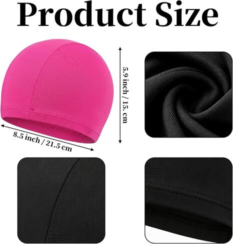 Elastic Swim Caps for Man Women Pure Color Swimming Pool Cap Bathing Caps in Kuwait