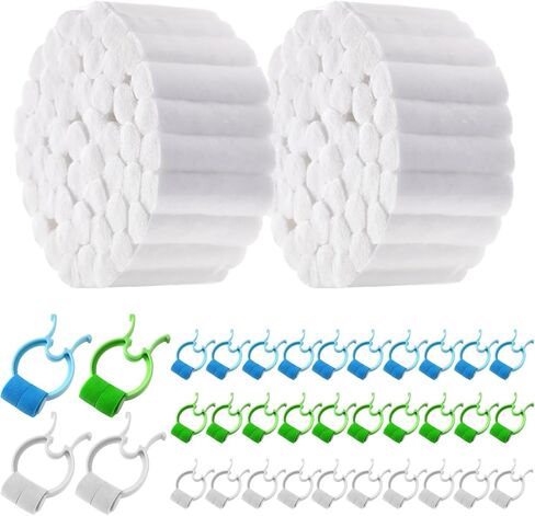 Hoteam 130 Pcs Nose Bleed Stoppers Include 30 Stop Nosebleeds Epistaxis Clips and 100 Nose Bleed Stopper Plugs for Accidental Emergency Condition in Kuwait