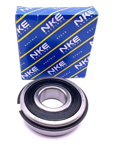 NKE 6305 2RS NR Ball Bearing, Rubber Sealed + Snap Ring 25x62x17 mm in Kuwait