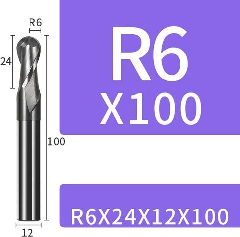 الكرة الأنف نهاية مطحنة 2 الناي HRC45 درجة التنغستن كربيد الصلب مطاحن أدوات الزاوية المستديرة CNC قاطعة المطحنة دوامة in Kuwait