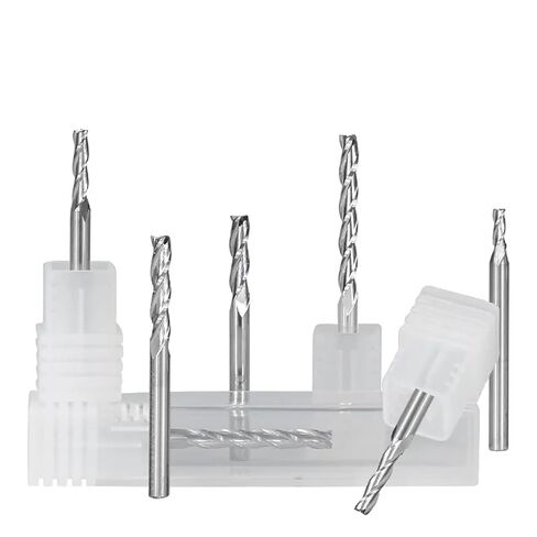 Carbide End Mill 3.175mm Shank Flat Milling Cutter 3 Flute CNC Router Bit for Woodworking Tool Spiral Milling Bit(3.175x3.175x25x50mm) in Kuwait
