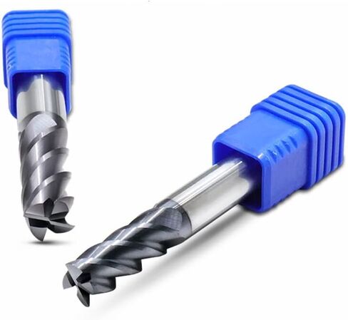 1pcs Square Nose End Mill 4 Flutes HRC60 CNC Router Bits 45° D4-D12 75L Carbide Alloy Coating Tungsten Steel Cutting Tool in Kuwait