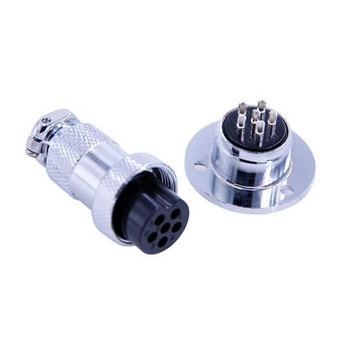 10pcs GX20 6 Pin Male to Female Connector Electrical Straight Plug and Socket in Kuwait