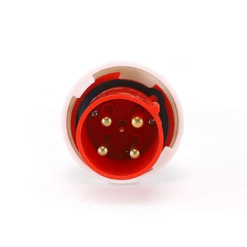 Waterproof White Industrial Connector Plug 4Pin 125A 380V-415V 3P+E IP67 in Kuwait