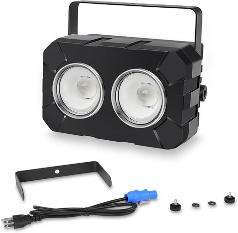 Telbum LED Stage Lights 2 Pack - 120W RGBW 4in1 Stage Wash Light، COB Par Light - التحكم DMX - مصابيح الصوت المنشط لأحداث الزفاف والحفلات الموسيقية والكنيسة ومسرح النادي وبار الحفلات in Kuwait