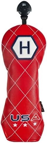 Golf Head Covers Funny for Men, 4-Pack Golf Club Covers Driver Fairway Hybrid Headcover Set, Universal Fit Patriotic Golf Accessories in Kuwait
