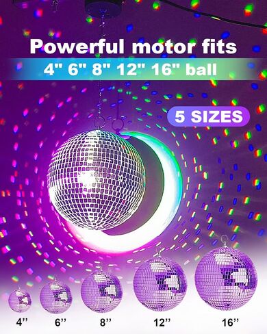 Disco Ball Motor and 2 Pack Pinspot Light in Kuwait