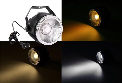 40 واط COB LED Par يمكن أن يضيء الضوء، أبيض دافئ وبارد، تلقائي/DMX/السيد والعبد/التحكم في الصوت، مصابيح علوية للمناسبات، الزفاف، الحفلات، الكنيسة، الحفلة الموسيقية، المسرح in Kuwait