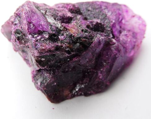 Natural Loose Gemstone Purple Sapphire 156 Ct Rough CERTIFIED Uncut Raw in Kuwait