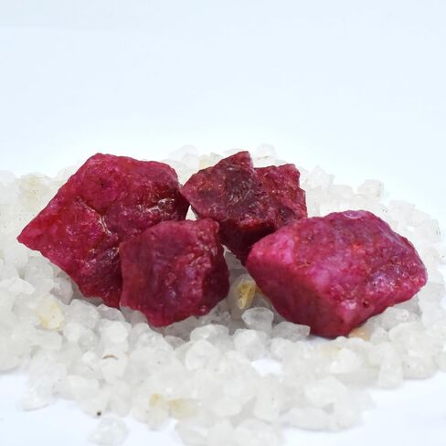 Raw Rough Uncut Natural Red Ruby 98.6 Ct Lot Loose Gemstone CERTIFIED in Kuwait