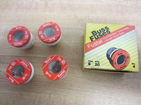 Bussmann S 20 Fustat S20 S-20 Type A Fuse (Pack of 4) in Kuwait