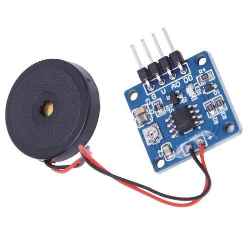 Piezoelectric Vibration Sensor Module, Analog Vibration Switch Module, Adjustable Sensitivity Potentiometer Sensor with Accurate Detection, Ideal for Electronic Drum Interaction in Kuwait