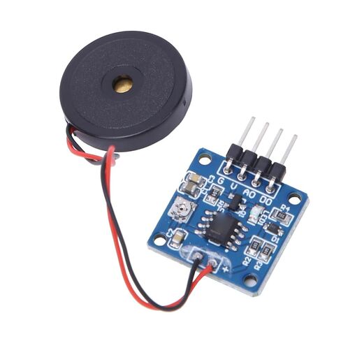 Piezoelectric Vibration Sensor Module, Analog Vibration Switch Module, Adjustable Sensitivity Potentiometer Sensor with Accurate Detection, Ideal for Electronic Drum Interaction in Kuwait