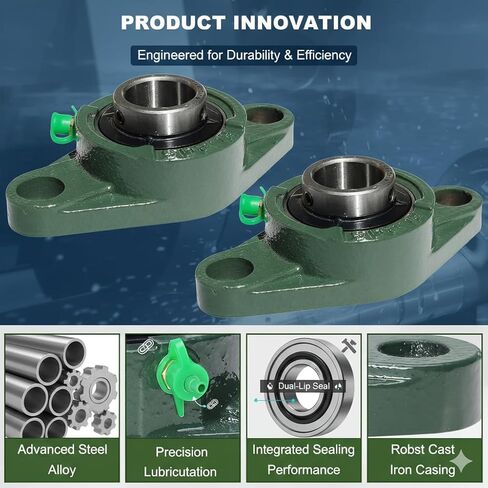 UCFL205-14 Premium 2 Bolt Flange Bearing 7/8" Bore Self-Alignment Farm Machinery Conveyor Manufacturing Equipment in Kuwait