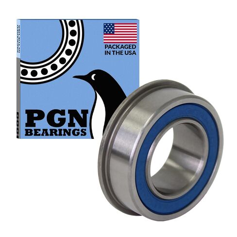 (50 Pack) PGN 3/4" x 1-3/8" Flanged Ball Bearing - Replacement for Lawnmower, Carts & Hand Trucks Wheels, and Wheelbarrows - Chrome Steel - Lubricated in Kuwait
