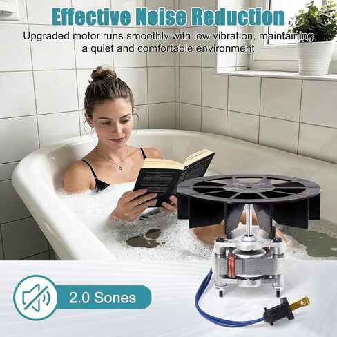 BP27 Fan Motor Replacement for Broan Nutone 663-C 688-C 663 688 678 671 659 662 668 670 689 669 663-E 688-E 678-C 678-D 678-F Bathroom Exhaust Fan, S97012038 Vent Fans Motor 50CFM, 2.0 Sones, 2-Pack in Kuwait