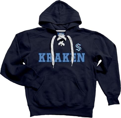 Blue 84 NHL unisex-adult Nhl Officially Licensed Lace Up Hockey Hooded Sweatshirt in Kuwait