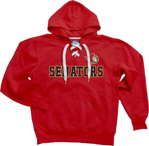 Blue 84 NHL unisex-adult Nhl Officially Licensed Lace Up Hockey Hooded Sweatshirt in Kuwait