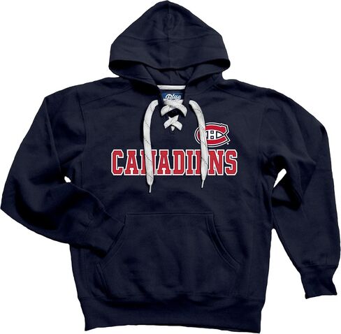 Blue 84 NHL unisex-adult Nhl Officially Licensed Lace Up Hockey Hooded Sweatshirt in Kuwait