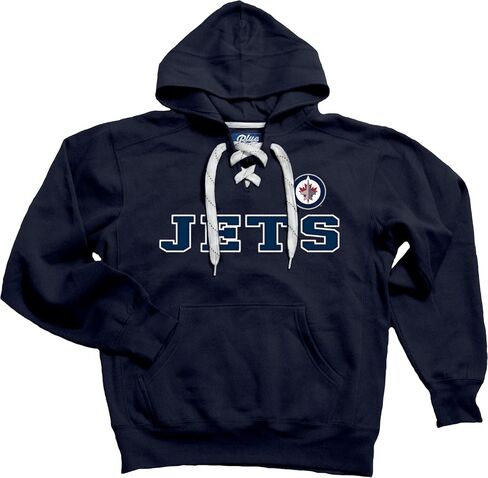 Blue 84 NHL unisex-adult Nhl Officially Licensed Lace Up Hockey Hooded Sweatshirt in Kuwait