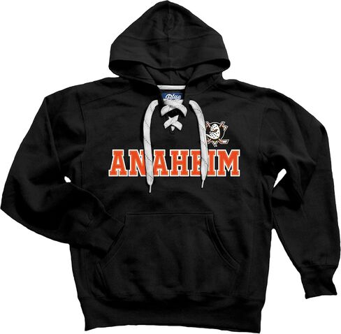 Blue 84 NHL unisex-adult Nhl Officially Licensed Lace Up Hockey Hooded Sweatshirt in Kuwait