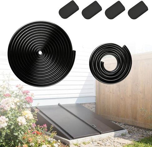 Basement Door Weatherstrip Kit Fit for Bilco and Gordon Cellar Doors Replacement for Bilco Door Seal Pad Kit (4 Cap Seal Pad,1 Bulb Trim Gasket,1 U Shaped Gasket) in Kuwait