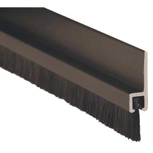 Double Door Weatherstrip, Brush, 8ft L, Blk in Kuwait