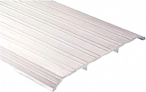 Pemko - 2548A36 Aluminum Fluted Saddle Threshold, Mill Finish, 8"W x 36"L x 1/2"H in Kuwait