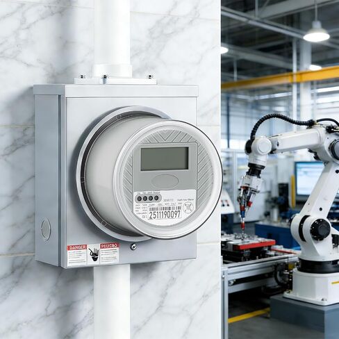 عداد كهربائي رقمي KWH 240 فولت 3 أسلاك، عداد طاقة RV وات ساعة، مراقب استهلاك الطاقة لمقطورة RV، العربة والنظام الكهربائي المنزلي (240، فولت (AC)) in Kuwait