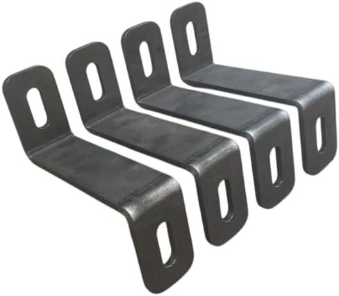 1/4" Steel Z Bracket 6" x 2" x 1/4" Steel Z Bracket with Slots (4 Pack) Hot Rolled in Kuwait