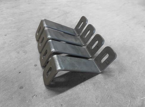 1/4" Steel Z Bracket 6" x 2" x 1/4" Steel Z Bracket with Slots (4 Pack) Hot Rolled in Kuwait