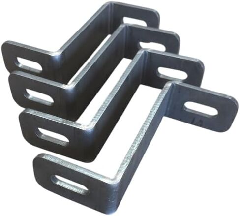 1/4" Steel Z Bracket 6" x 2" x 1/4" Steel Z Bracket with Slots (4 Pack) Hot Rolled in Kuwait