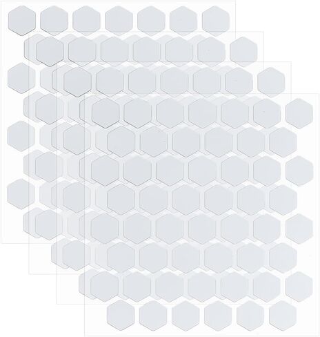 BENECREAT 208Pcs Reflective Hexagon Bike Stickers Decals, Hexagon Vinyl Stickers Accessories for Bicycle Frame, Helmet in Kuwait