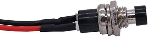 gtiwung 20pcs 1a 250v ac 2pins spst لحظة مفتاح ضغط صغير عادي مفتوح، 7mm prewired زر الضغط التبديل، مفاتيح الضغط على زر مع أسلاك ملحومة مسبقا لهواية السكك الحديدية النموذجية، أسود in Kuwait