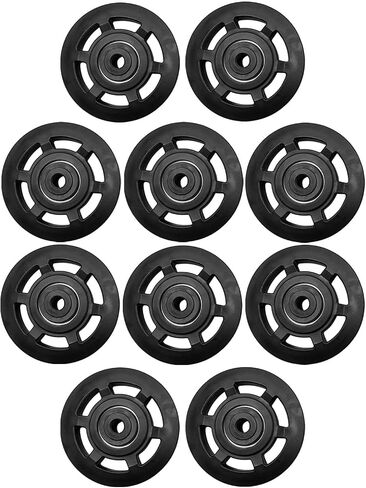 95mm Universal Bearing Pulley Wheel, 10 Pcs Nylon Lifting Bearing Wheel for Gym Fitness Equipment Part Cable Machine in Kuwait