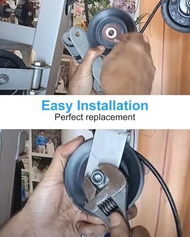 95mm Universal Bearing Pulley Wheel, 10 Pcs Nylon Lifting Bearing Wheel for Gym Fitness Equipment Part Cable Machine in Kuwait