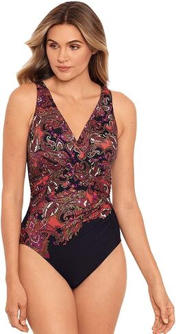 Miraclesuit Women's Swimwear Kashmir Traveler Soft Cup Tummy Control One Piece Swimsuit in Kuwait