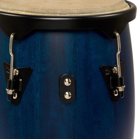 Latin Percussion LP646NYII City II Series Conga Set with Double Stand 10" & 11" Blue in Kuwait