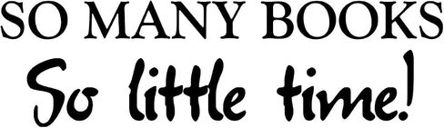 Newclew So Many Books so Little time Removable Vinyl Wall Decal Home Décor Large (Medium) in Kuwait
