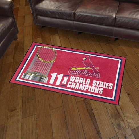FANMATS 36109: St. Louis Cardinals Dynasty 3ft. x 5ft. Plush Area Rug in Kuwait