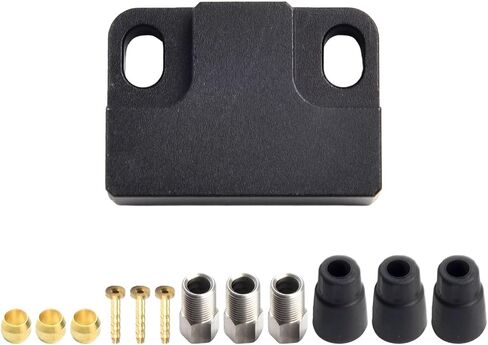 Hydraulic Brake Cable Tee Adapter 1 To 2 Modified Connector Aluminum Alloy Distribution Valve For Bike Tricycle Electric Vehicle (Rear) in Kuwait