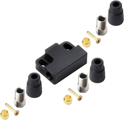 Hydraulic Brake Cable Tee Adapter 1 To 2 Modified Connector Aluminum Alloy Distribution Valve For Bike Tricycle Electric Vehicle (Rear) in Kuwait