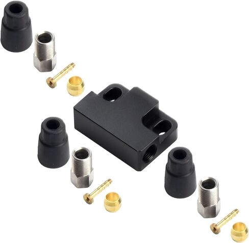 Hydraulic Brake Cable Tee Adapter 1 To 2 Modified Connector Aluminum Alloy Distribution Valve For Bike Tricycle Electric Vehicle (Rear) in Kuwait
