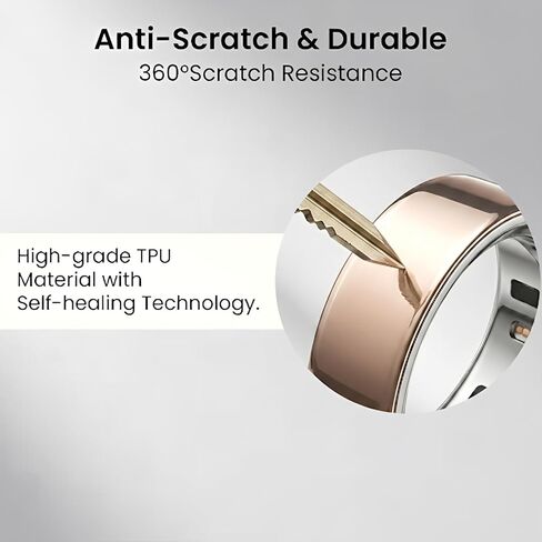 متوافق مع غطاء Oura الدائري الشفاف الجيل 4، مناسب لطبقة Oura Ring Gen 4/4 السيراميك/الجيل 3، غطاء Oura Ring Gen 4 غير المرئي المضاد للخدش رفيع للغاية، مقاس 5-8 in Kuwait