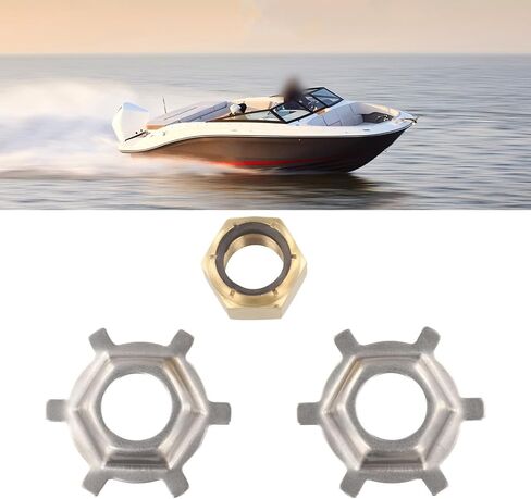 طقم غسالة دعامة الجوز من سبائك النحاس الفولاذية للمحرك الخارجي ميركوري 65-225HP يستبدل OEM 11-52707Q1 لـ SIERRA Marine 18-3701 ملحق بديل بحري in Kuwait