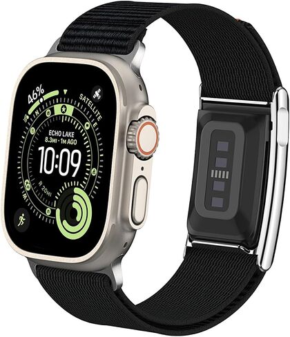 سوار رياضي من النايلون متوافق مع Whoop 5.0 وApple Watch Combo Band، سوار معصم للياقة البدنية قابل للتعديل مع حافظة معدنية ممتصة للصدمات لـ Whoop 5.0/ MG One Peak LIFE & iWatch Ultra 3/Ultra 2/Ultra/SE 3/SE 2/SE Series 11 10 9 8 7 6 5 4 3 2 1 in Kuwait
