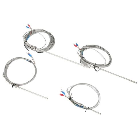 1pc 1M 2M Temperature Sensor K Type Stainless Steel Thermocouple 0-800℃ Diameter 5mm Thread M8 50mm/100mm/150mm/200mm in Saudi Arabia