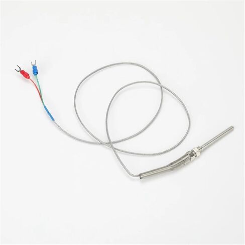 1pc 1M 2M Temperature Sensor K Type Stainless Steel Thermocouple 0-800℃ Diameter 5mm Thread M8 50mm/100mm/150mm/200mm in Saudi Arabia