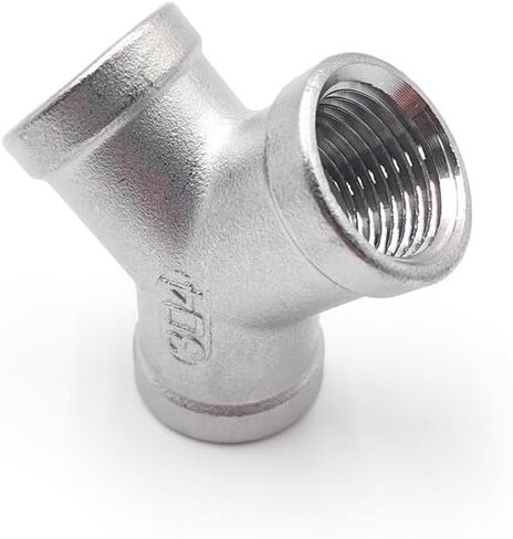 1 قطعة 1-1/2 "BSP الكوع بعقب 304 تجهيزات أنابيب الفولاذ المقاوم للصدأ مناسبة تركيب الأنابيب المنزلية in Kuwait